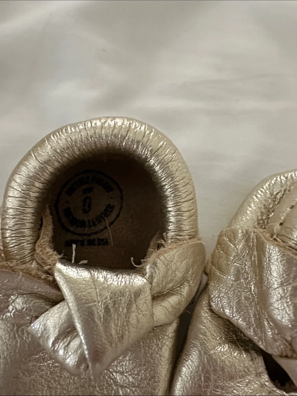 Freshly Picked Gold Knot Baby Moccasins